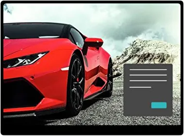 Червоний Lamborghini Темна тема для Windows 11