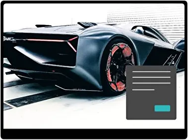 Lamborghini Terzo Modello Oscuro tema para Windows 11