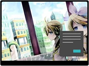Len Kagamine Vocaloid Oscuro tema para Windows 11
