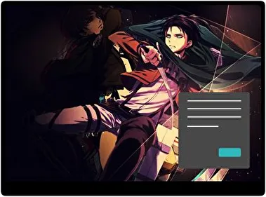 Levi Ackerman Oscuro tema para Windows 11