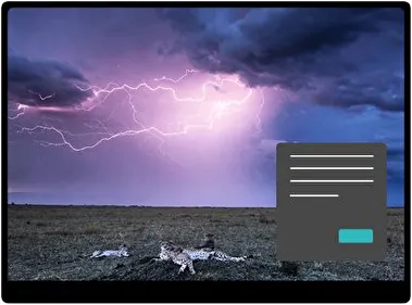 Rayo Oscuro tema para Windows 11