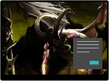 Illidan Tempestira Oscuro tema para Windows 11