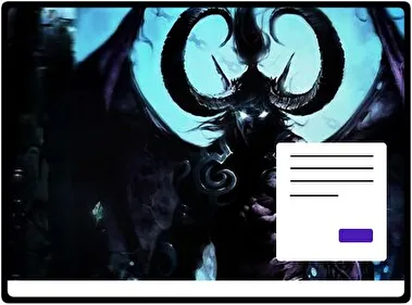 Illidan Tempestira tema para Windows 11