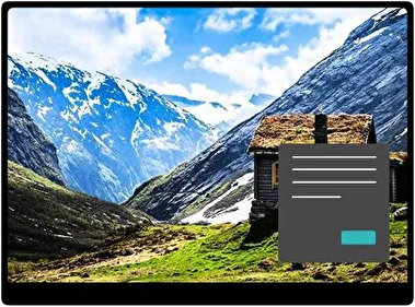 Lugares Solitarios Oscuro tema para Windows 11