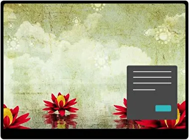 Flor de Loto Oscuro tema para Windows 11