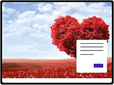 Amor tema para Windows 11