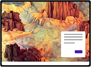 Arte de Bajo Polígono tema para Windows 11
