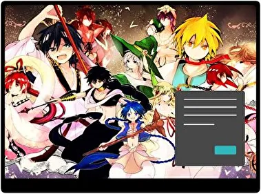 Magi El Laberinto de la Magia Oscuro tema para Windows 11