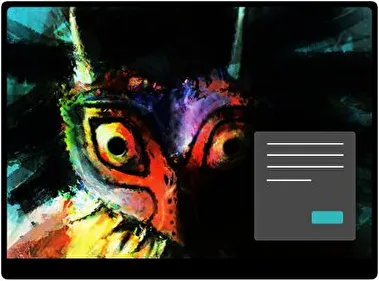 La Máscara de Majora Oscuro tema para Windows 11