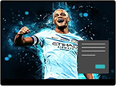 Manchester City FC Oscuro tema para Windows 11