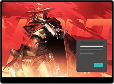 McCree Oscuro tema para Windows 11