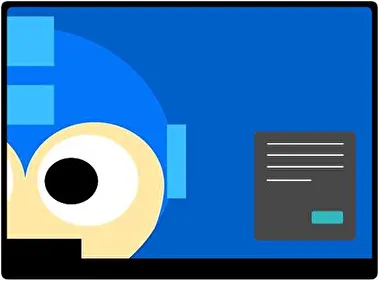 Megaman Oscuro tema para Windows 11