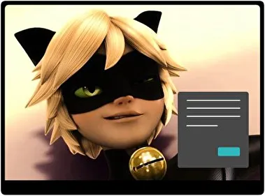 Cuentos Milagrosos de Ladybug y Cat Noir Oscuro tema para Windows 11