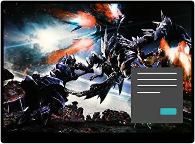 Anime Monster Hunter Ciemny motyw dla Windows 10 i 11