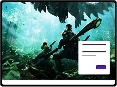 Anime Monster Hunter motyw dla Windows 10 i 11