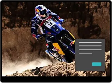 Motocross Ciemny motyw dla Windows 10 i 11