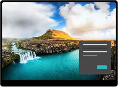 Lago de Montaña Oscuro tema para Windows 11