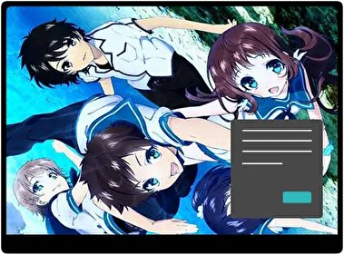 Nagi No Asukara Oscuro tema para Windows 11
