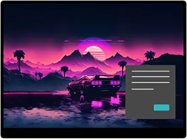 Neon Horyzont Ciemny motyw dla Windows 10 i 11