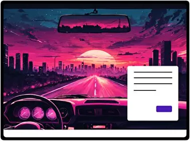 Horizonte Neón tema para Windows 11
