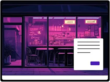 Calles Nocturnas de Neón tema para Windows 11