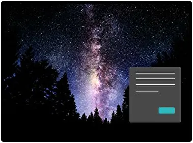 Cielo Nocturno Oscuro tema para Windows 11