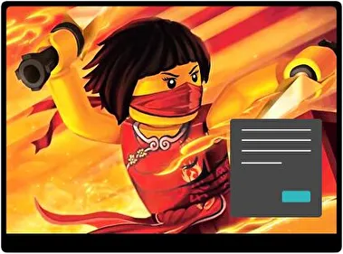 Ninja Go Oscuro tema para Windows 11