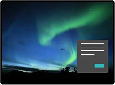 Auroras Boreales Oscuro tema para Windows 11