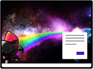 Gato Nyan tema para Windows 11