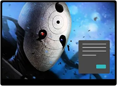 Obito Uchiha Oscuro tema para Windows 11