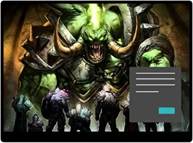 Orcos Mundo de Warcraft Oscuro tema para Windows 11