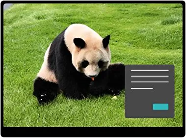 Панда Темна тема для Windows 11