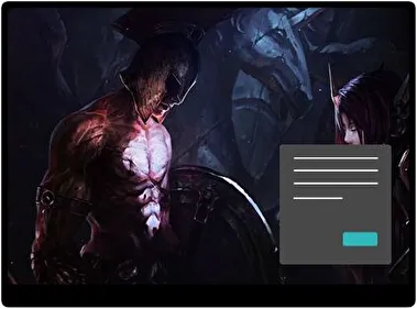 Pantheon Lol Oscuro tema para Windows 11