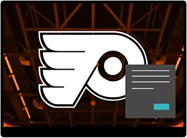 Philadelphia Flyers Ciemny motyw dla Windows 10 i 11
