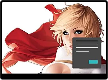 Chica Poderosa Oscuro tema para Windows 11