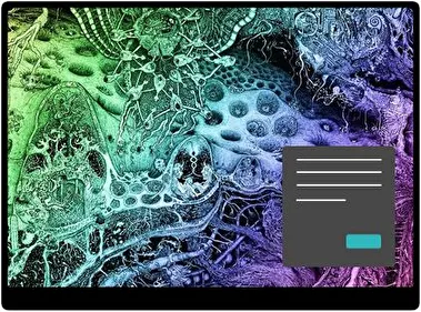 Psychodelisch Donker thema voor Windows 11