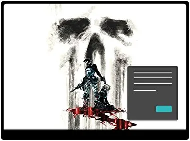 Каратель Темна тема для Windows 11