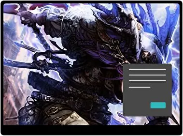La Ira de Bahamut Génesis Oscuro tema para Windows 11