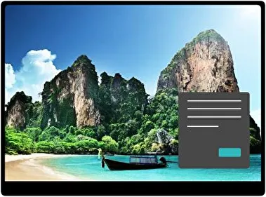 Pláž Railay Thajsko Tmavý motiv pro Windows