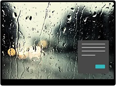 Lluvia en el Bosque Oscuro tema para Windows 11