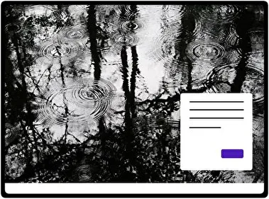 Lluvia en el Bosque tema para Windows 11