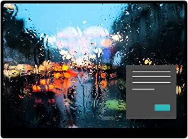 Lluvia Oscuro tema para Windows 11