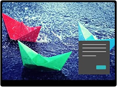 Gotas de Lluvia Oscuro tema para Windows 11