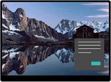 Reflección Oscuro tema para Windows 11