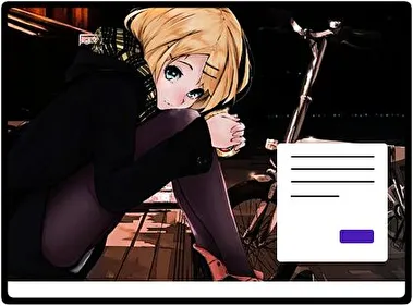 Rin Kagamine Vocaloid thema voor Windows 11