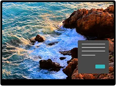 Rocas Oscuro tema para Windows 11