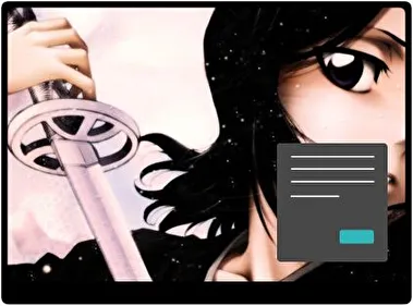 Rukia Kuchiki Donker thema voor Windows 11