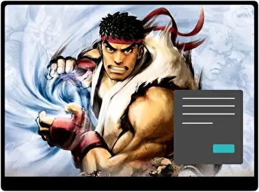 Ryu Street Fighter Oscuro tema para Windows 11