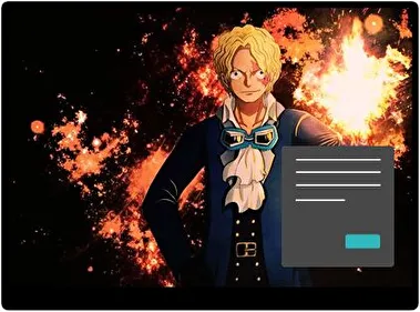 Sabo One Piece Oscuro tema para Windows 11