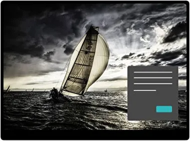 Barcos de Vela Oscuro tema para Windows 11